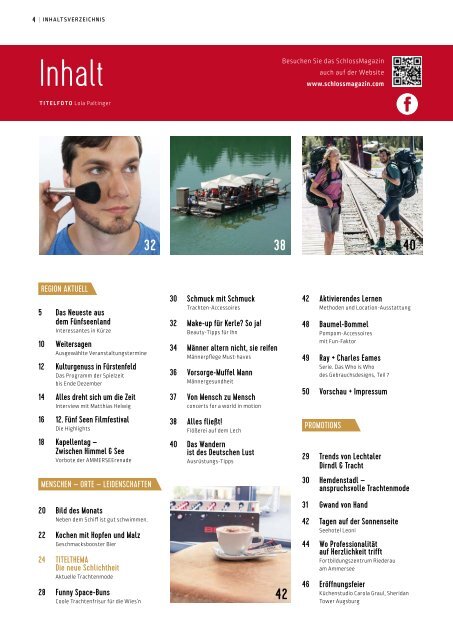 SchlossMagazin Fünfseenland August 2018