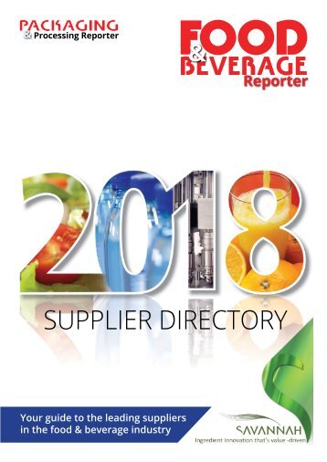 Food & Beverage Reporter 2018 Supplier Director