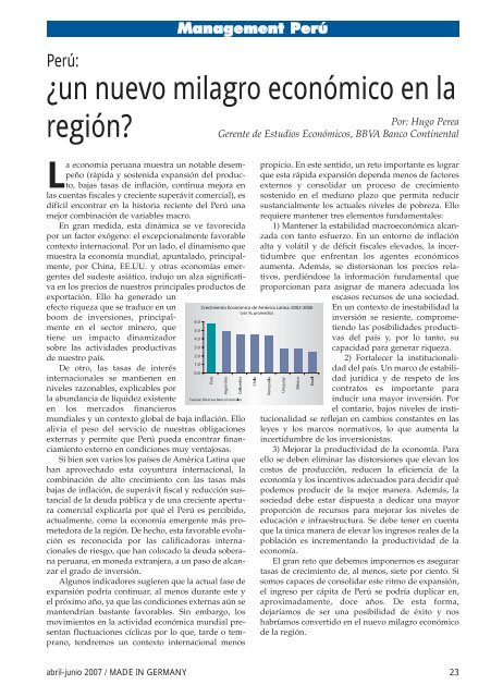 Agroexportación y agroindustria - Cámara de Comercio e Industria ...