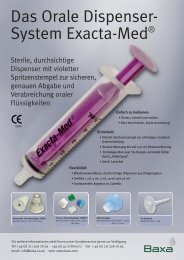 Das Orale Dispenser System Exacta-Med - Baxa