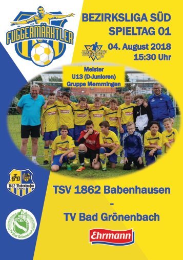 201800804 Fuggermärktler TSV 1862 Babenhausen – TV Bad Grönenbach