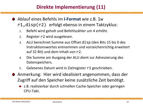 Direkte Implementierung - Computer and Communication Systems ...