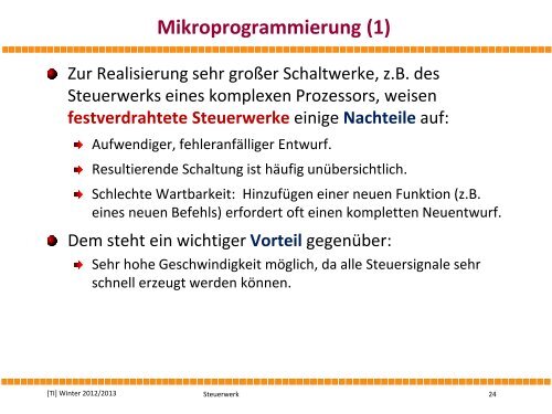 Direkte Implementierung - Computer and Communication Systems ...