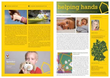 helping hands - McDonald's Kinderhilfe Stiftung