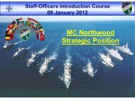 NATO Maritime Security Operations - NATO MC Northwood UK