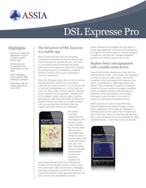 DSL Expresse Pro - ASSIA Inc.