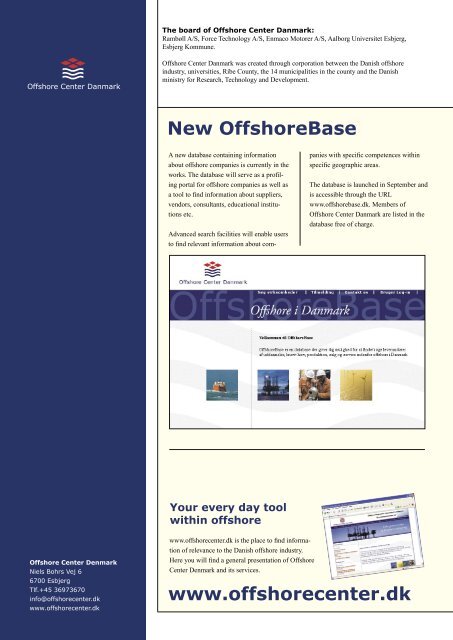 Read News Magazine (pdf) - Offshore Center Danmark