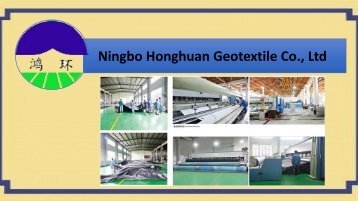 Take Geotextile Drainage Fabric from Ningbo Honghuan Geotextile