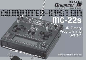 Graupner Mc 15 Bedienungsanleitung Deutsch Graupner Mc 15 Bedienungsanleitung Deutsch