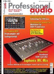 Euphonix MC Mix - klangdesign GmbH