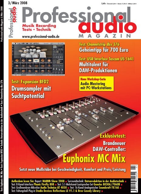 Euphonix MC Mix - klangdesign GmbH