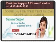 Dial (1-833-283-8333) Toshiba Support Number For More Info