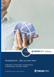 Produktbroschüre - PROMStahl GmbH
