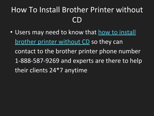 how to install brother printer