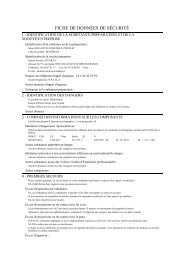 fiche de données de sécurité - Promeca Distribution