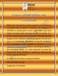 Causes of Infertility and Treatment