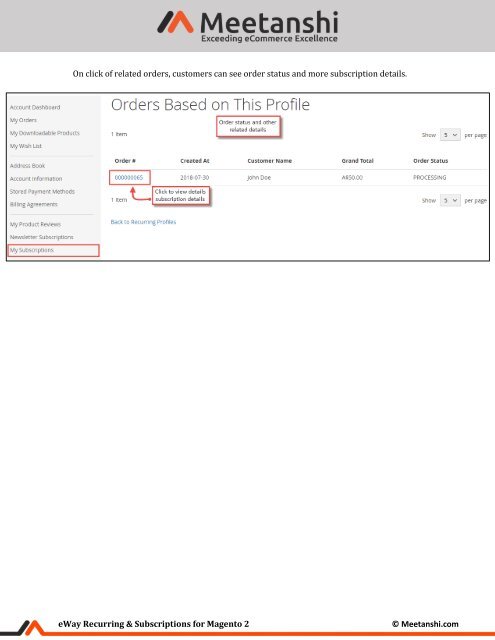 Magento 2 eWay Recurring & Subscriptions