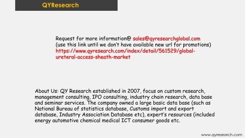 Global Ureteral Access Sheath Market is projected to exhibit a CAGR of 4.3