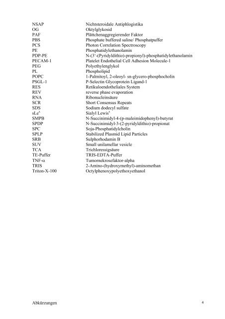 Die Untersuchung des immunoliposomalen Targetings von ...