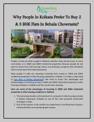 Why People In Kolkata Prefer To Buy 2 & 3BHK Flats In Behala Chowrasta