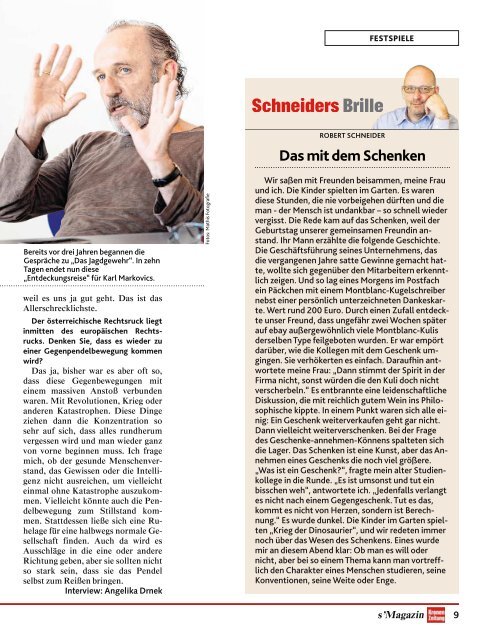 s'Magazin usm Ländle, 5. August 2018