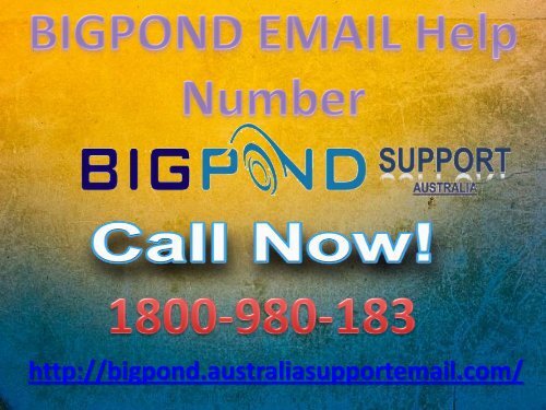 Recover It With Bigpond Email Help Number|1-800-980-183