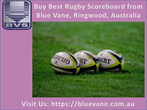 Shop now best Rugby Scoreboard from Blue Vane, Australia