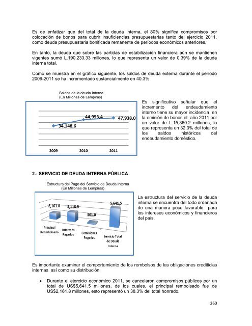 informe de rendicion de cuentas del sector público de honduras ...