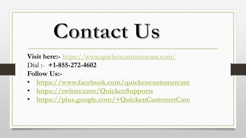 Quicken Technical Support Phone Number