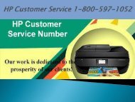 Call 1-800-597-1052 HP Customer Service For HP Support Assistant