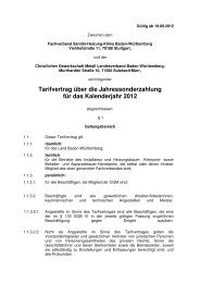 Tarifvertrag über die Jahressonderzahlung für das Kalenderjahr 2012