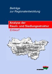 Beiträge zur Regionalentwicklung Raumanalyse - Gemeinde ...