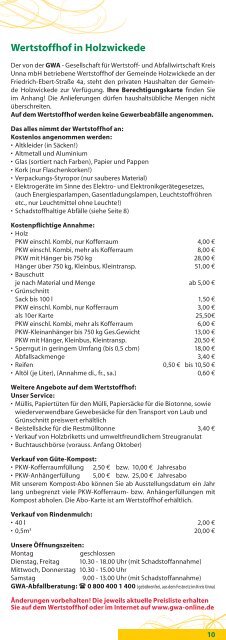 Wertstofftonne - Gemeinde Holzwickede