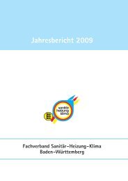 Jahresbericht 2009 - Fachverband  Sanitär Heizung Klima Baden ...