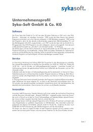 Unternehmensprofil Syka-Soft GmbH & Co. KG - Fachverband SHK ...
