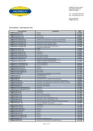 Homöopathische Arzneimittel und Nosoden von HOMEDA