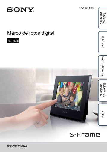 Sony DPF-W700 - DPF-W700 Consignes dâutilisation Espagnol