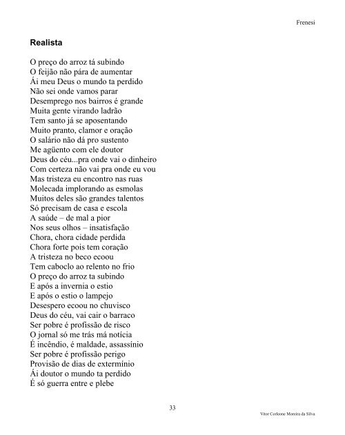 Frenesi - A Poesia da Vida