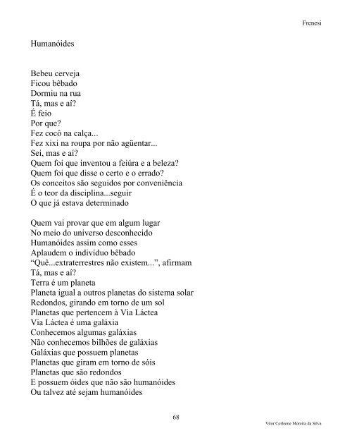 Frenesi - A Poesia da Vida