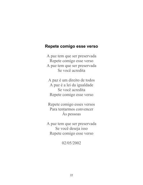 Soneto - Convite Para Sonhar