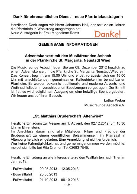 Gottesdienstordnung vom 24.11. - 21.12.2012 - Horhausen ...