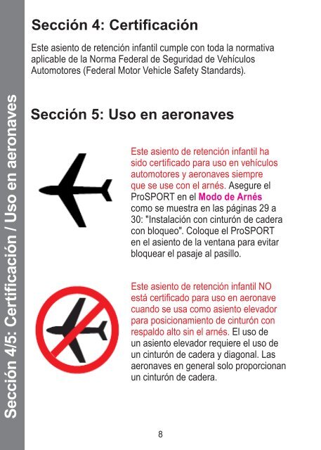 Manual de Instrucciones del ProSPORT - Recaro