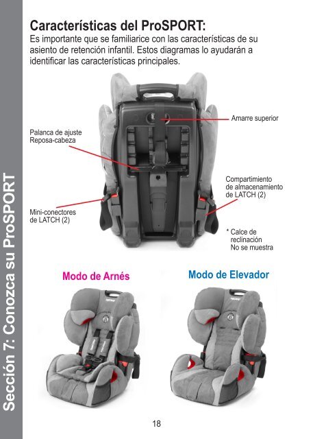 Manual de Instrucciones del ProSPORT - Recaro