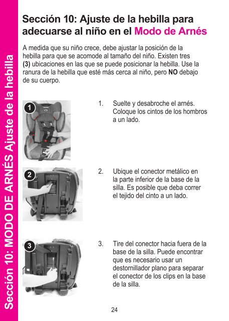 Manual de Instrucciones del ProSPORT - Recaro