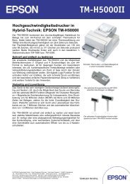 Epson POS Drucker TM-H5000II - Gadola Information Systems GmbH