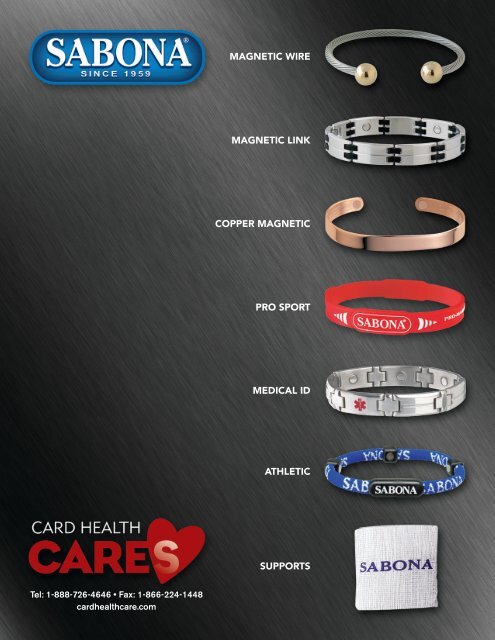 pro sport bracelets  Card Health Care