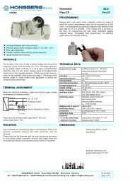 flowmeter 52.2. Flex-CF - Honsberg