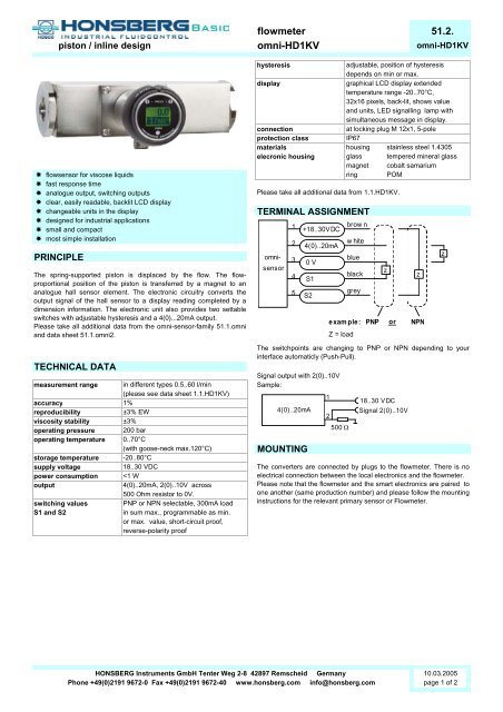 flowmeter 51.2. omni-HD1KV