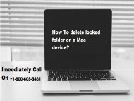 Call +1-800-608-5461 delete locked folder on a Mac device