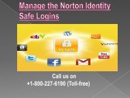 manage the norton identity safe